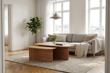 Vento Soffbord 120x70 cm ovalt i trä - Ek - Möbler - Vardagsrum - Soffbord & vardagsrumsbord - Soffbord