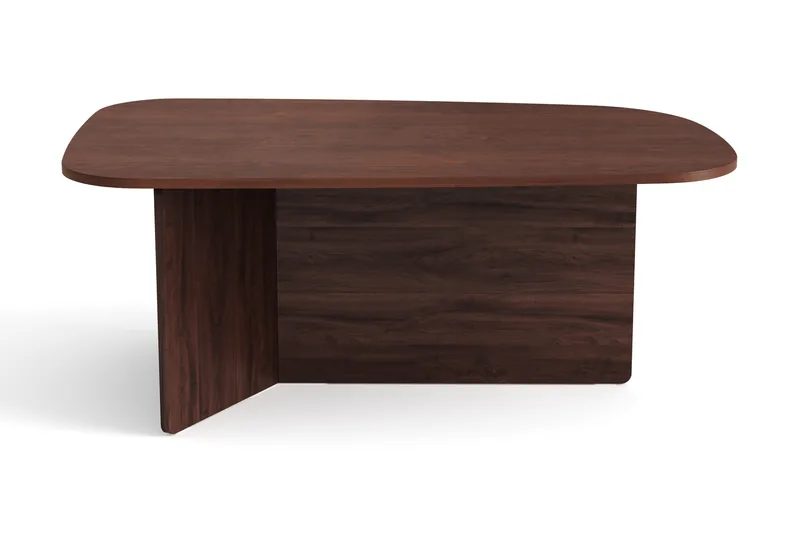 Vento Soffbord 120x70 cm ovalt i trä - Valnöt - Möbler - Vardagsrum - Soffbord & vardagsrumsbord - Soffbord