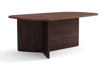 Vento Soffbord 120x70 cm ovalt i trä - Valnöt - Möbler - Vardagsrum - Soffbord & vardagsrumsbord - Soffbord