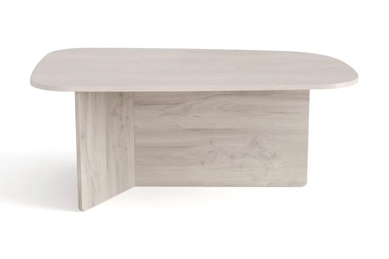 Vento Soffbord 120x70 cm ovalt i trä - Vitlaserad ek - Möbler - Vardagsrum - Soffbord & vardagsrumsbord - Soffbord