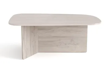 Vento Soffbord 120x70 cm ovalt i trä - Vitlaserad - Möbler - Vardagsrum - Soffbord & vardagsrumsbord - Soffbord
