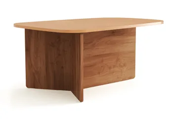 Vento Soffbord 90x60 cm ovalt i trä - Ek - Möbler - Vardagsrum - Soffbord & vardagsrumsbord - Soffbord