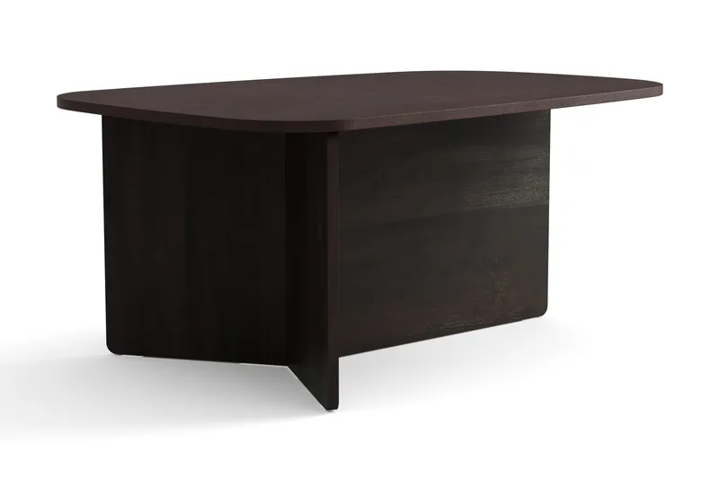 Vento Soffbord 90x60 cm ovalt i trä - Rökt ek - Möbler - Vardagsrum - Soffbord & vardagsrumsbord - Soffbord