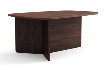 Vento Soffbord 90x60 cm ovalt i trä - Valnöt - Möbler - Vardagsrum - Soffbord & vardagsrumsbord - Soffbord