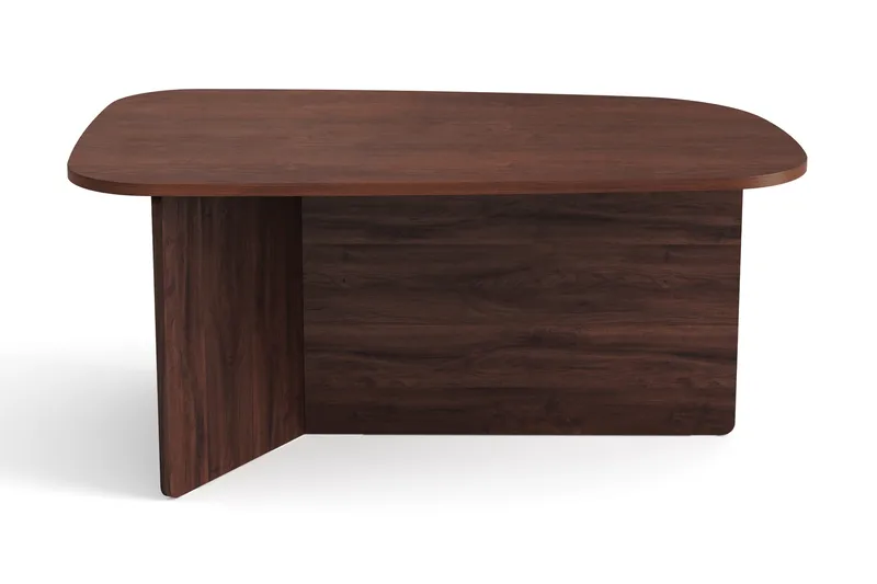 Vento Soffbord 90x60 cm ovalt i trä - Valnöt - Möbler - Vardagsrum - Soffbord & vardagsrumsbord - Soffbord