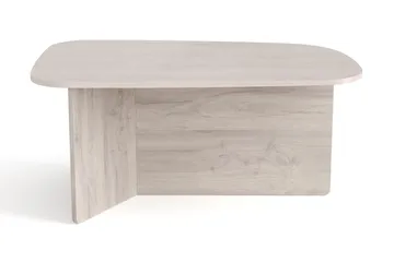 Vento Soffbord 90x60 cm ovalt i trä - Vitlaserad ek - Möbler - Vardagsrum - Soffbord & vardagsrumsbord - Soffbord