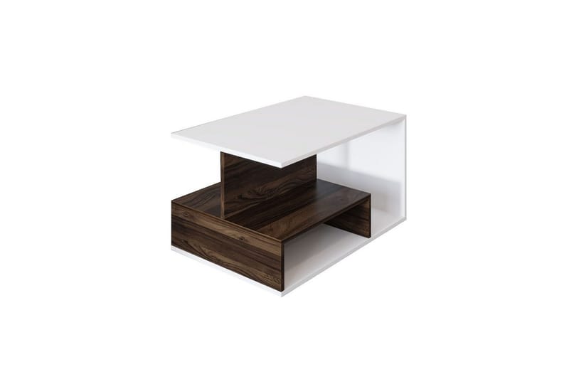 Veradia Soffbord 90 cm - Brun/Vit - Möbler - Vardagsrum - Soffbord & vardagsrumsbord - Soffbord