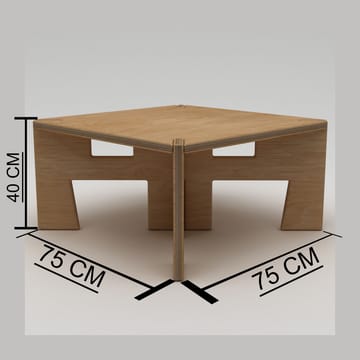 Vetira Soffbord 75 cm - Naturträ - Möbler - Vardagsrum - Soffbord & vardagsrumsbord - Soffbord