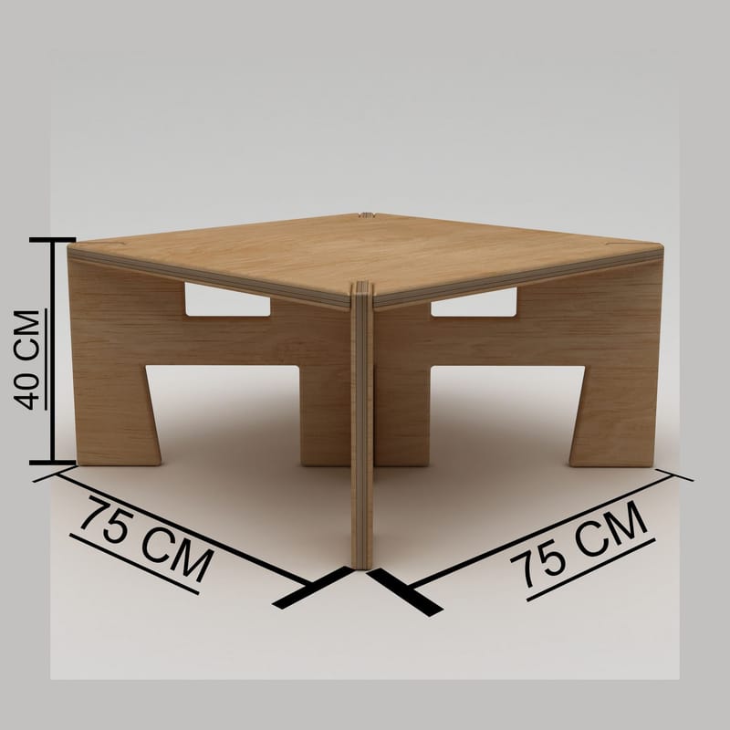 Vetira Soffbord 75 cm - Naturträ - Möbler - Vardagsrum - Soffbord & vardagsrumsbord - Soffbord