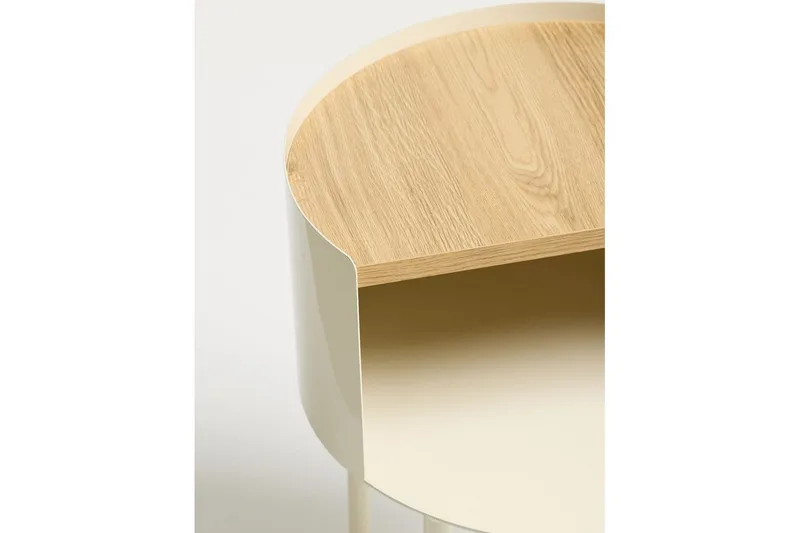 Veyric Sidobord 40 cm - Cream - Möbler - Vardagsrum - Soffbord & vardagsrumsbord - Brickbord