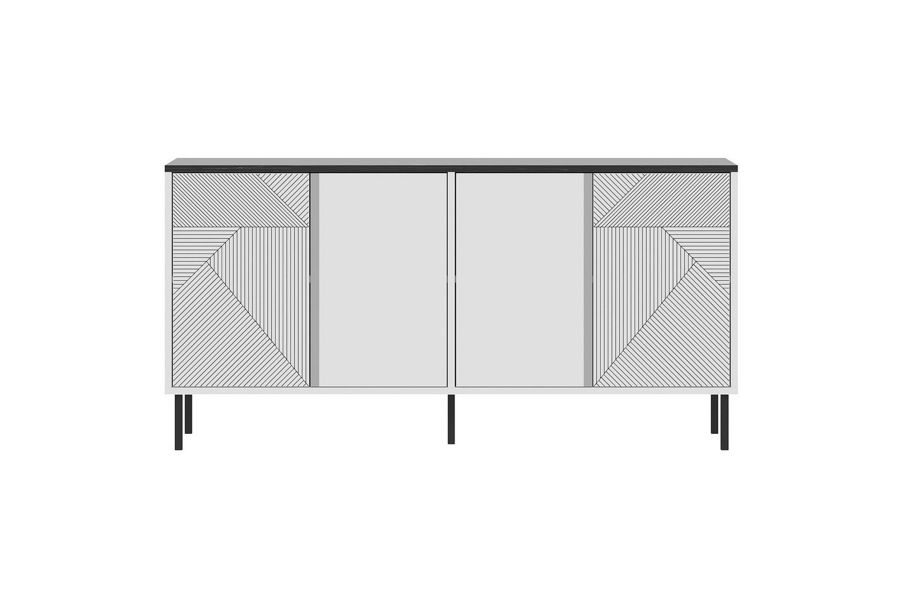 veyricon konsollbord 150 cm - vit