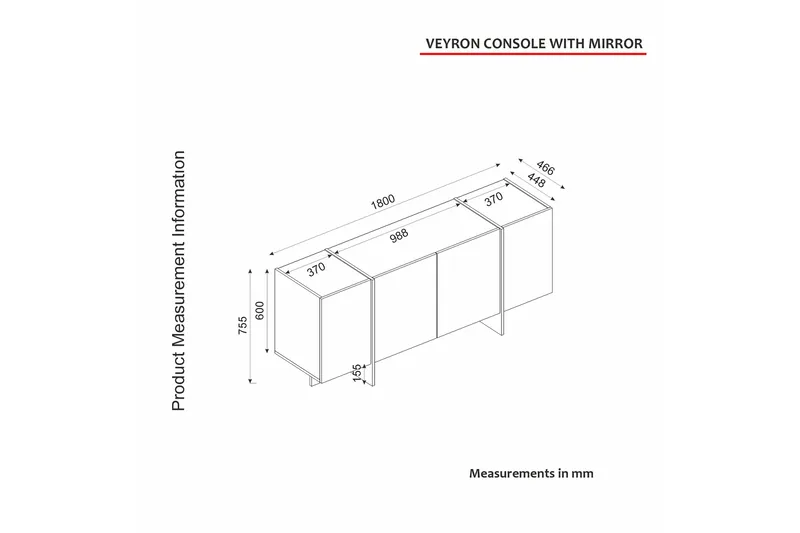Veyron Konsollbord 180 cm - Beige/Sandsten - Möbler - Vardagsrum - Soffbord & vardagsrumsbord - Avlastningsbord & konsolbord