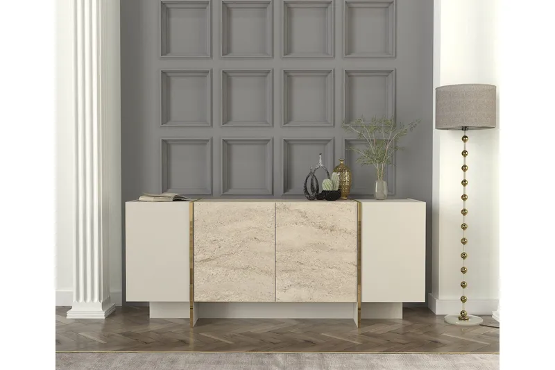 Veyron Konsollbord 180 cm - Beige/Sandsten - Möbler - Vardagsrum - Soffbord & vardagsrumsbord - Avlastningsbord & konsolbord