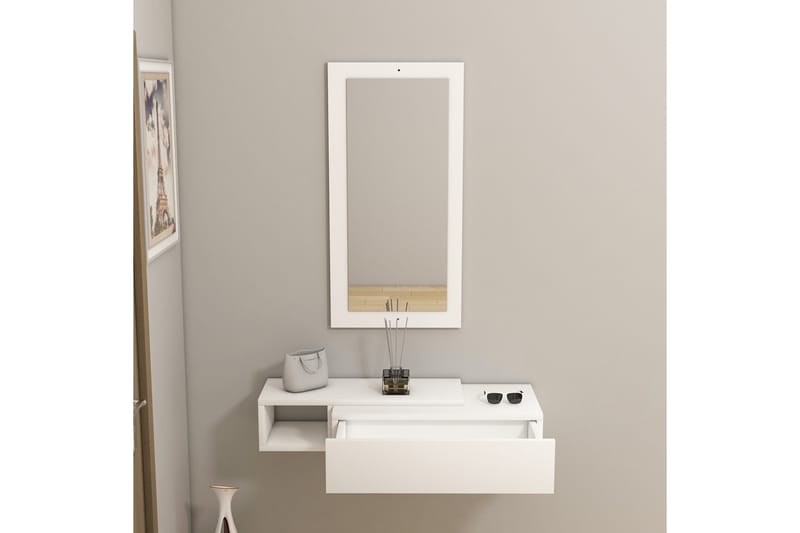 Vien Sidobord 82 cm - Vit - Möbler - Vardagsrum - Soffbord & vardagsrumsbord - Brickbord