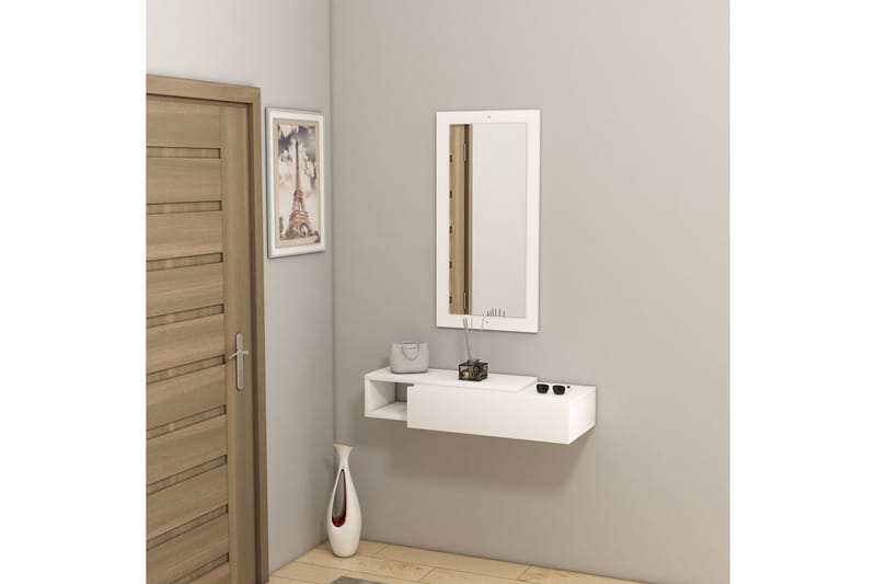 Vien Sidobord 82 cm - Vit - Möbler - Vardagsrum - Soffbord & vardagsrumsbord - Brickbord