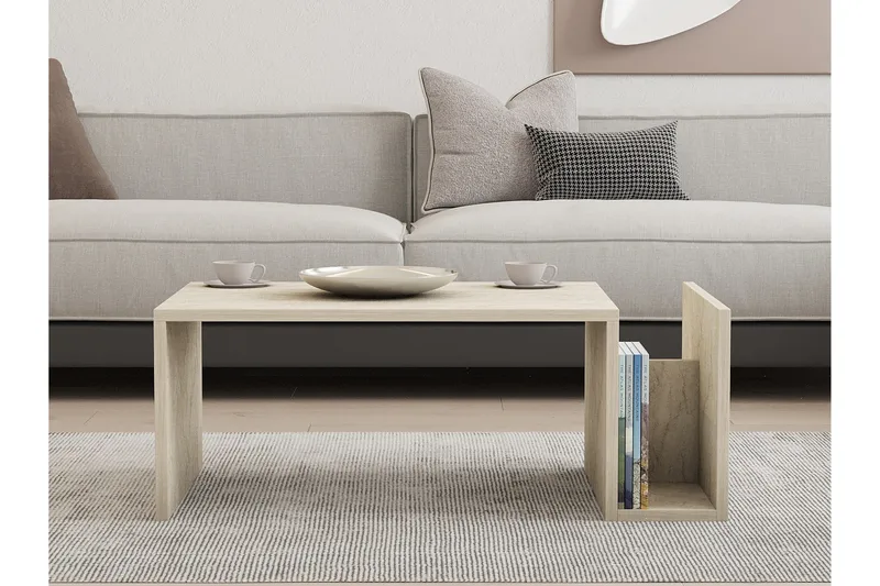 Vimenil Soffbord 87 cm - Beige - Möbler - Vardagsrum - Soffbord & vardagsrumsbord - Soffbord