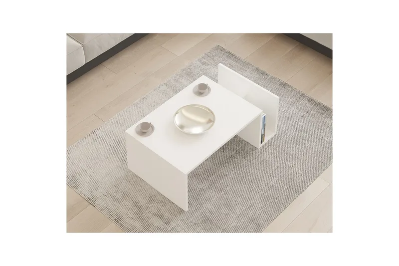 Vimenil Soffbord 87 cm - Vit - Möbler - Vardagsrum - Soffbord & vardagsrumsbord - Soffbord