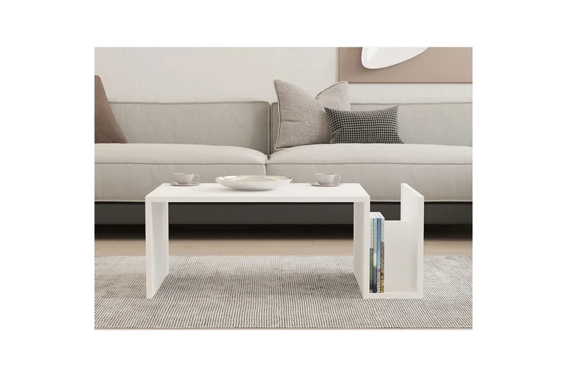 Vimenil Soffbord 87 cm - Vit - Möbler - Vardagsrum - Soffbord & vardagsrumsbord - Soffbord