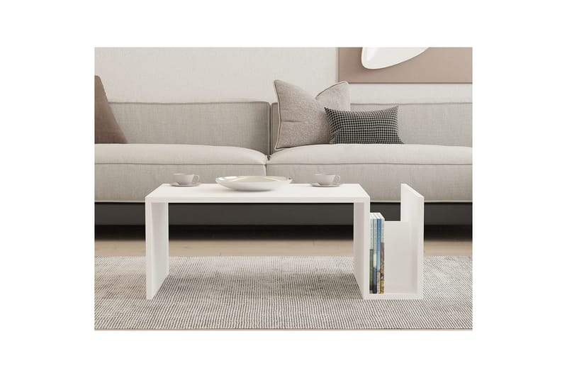 Vimenil Soffbord 87 cm - Vit - Möbler - Vardagsrum - Soffbord & vardagsrumsbord - Soffbord