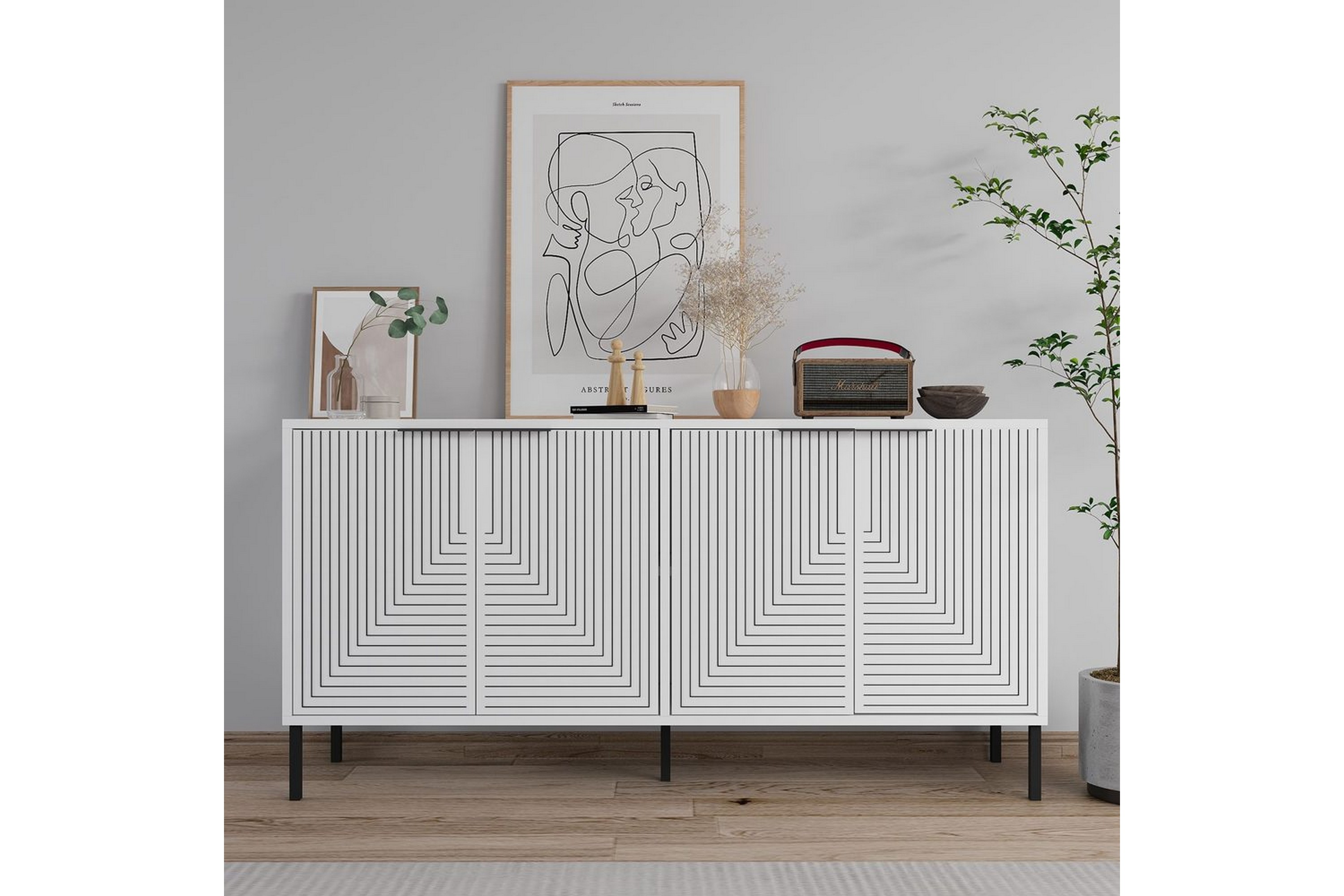 vionis konsollbord 150 cm - vit