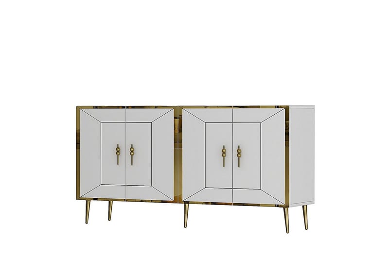 Virdel Konsollbord 150 cm - Guld/Vit - Möbler - Vardagsrum - Soffbord & vardagsrumsbord - Avlastningsbord & konsolbord