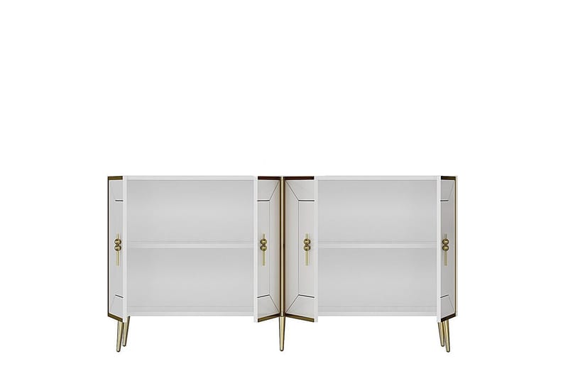Virdel Konsollbord 150 cm - Guld/Vit - Möbler - Vardagsrum - Soffbord & vardagsrumsbord - Avlastningsbord & konsolbord