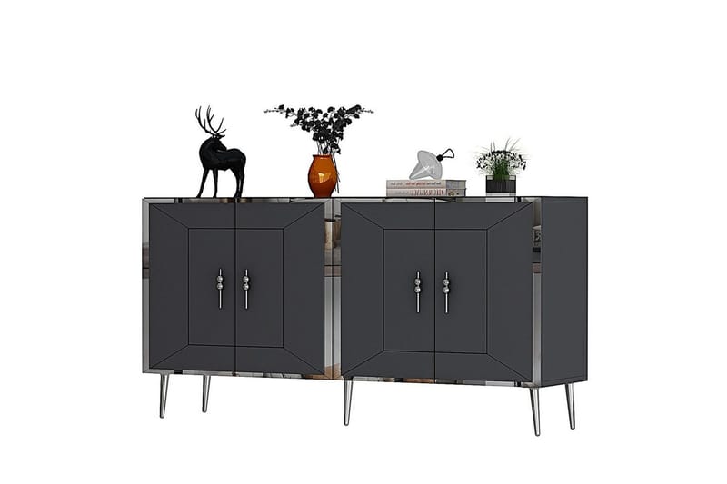 Virdel Konsollbord 150 cm - Silver/Antracit - Möbler - Vardagsrum - Soffbord & vardagsrumsbord - Avlastningsbord & konsolbord