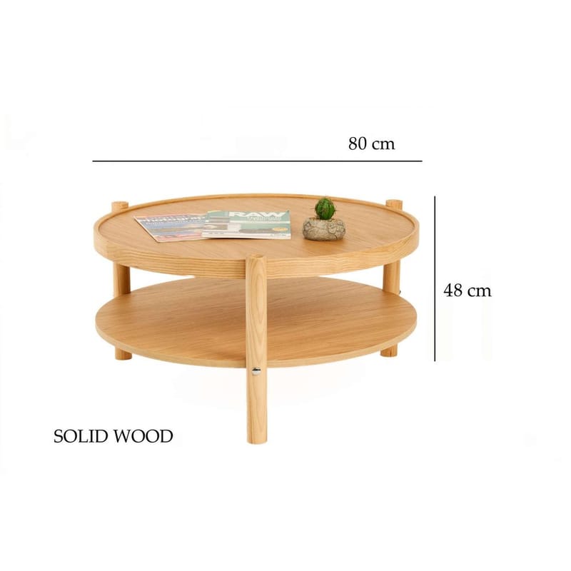 Vornel Soffbord 80 cm - Natur - Möbler - Vardagsrum - Soffbord & vardagsrumsbord - Soffbord