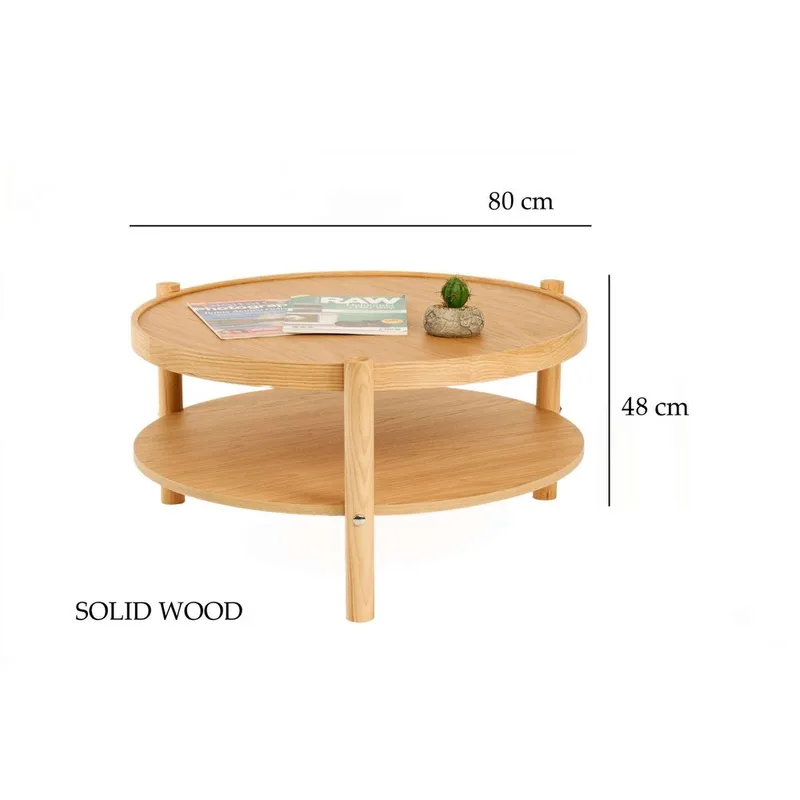 Vornel Soffbord 80 cm - Natur - Möbler - Vardagsrum - Soffbord & vardagsrumsbord - Soffbord
