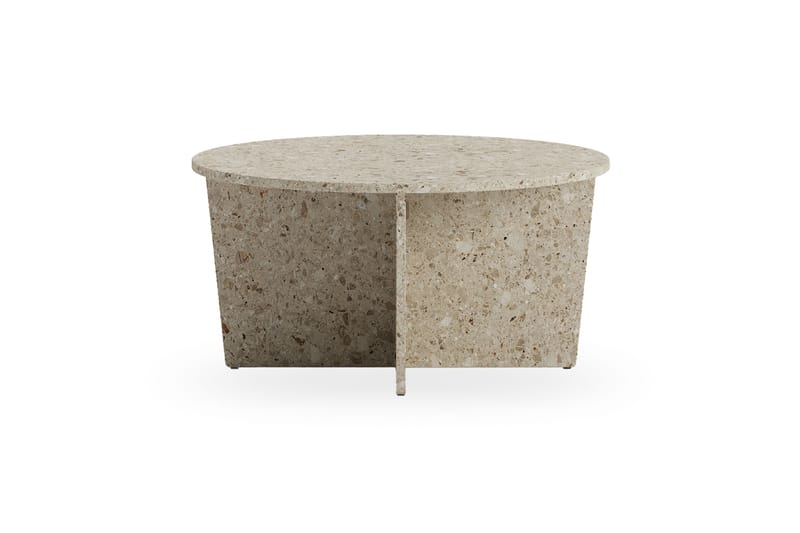 WEDGE Soffbord 80 cm Rund Beige - Möbler - Vardagsrum - Soffbord & vardagsrumsbord - Soffbord