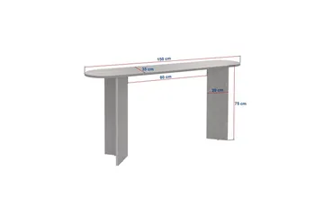 Yeno Konsollbord 150 cm - Chokladbrun - Möbler - Vardagsrum - Soffbord & vardagsrumsbord - Avlastningsbord & konsolbord