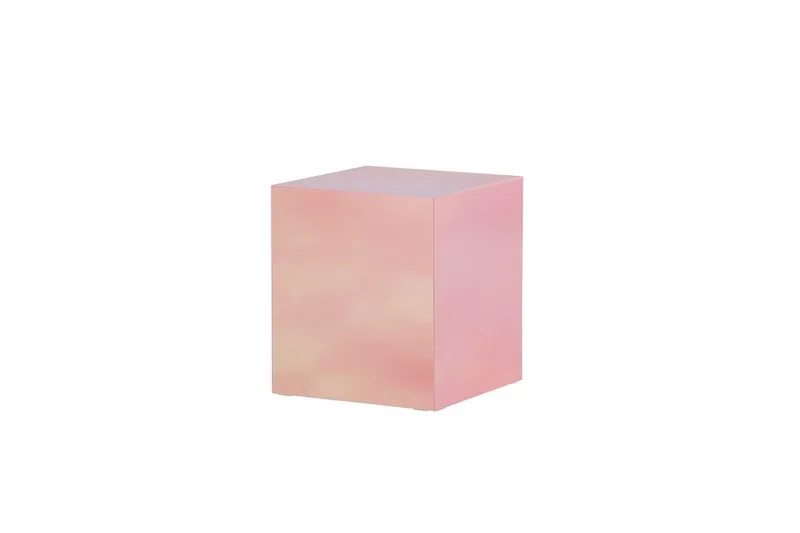 York Kvadratiskt Soffbord i Metall, Rosa