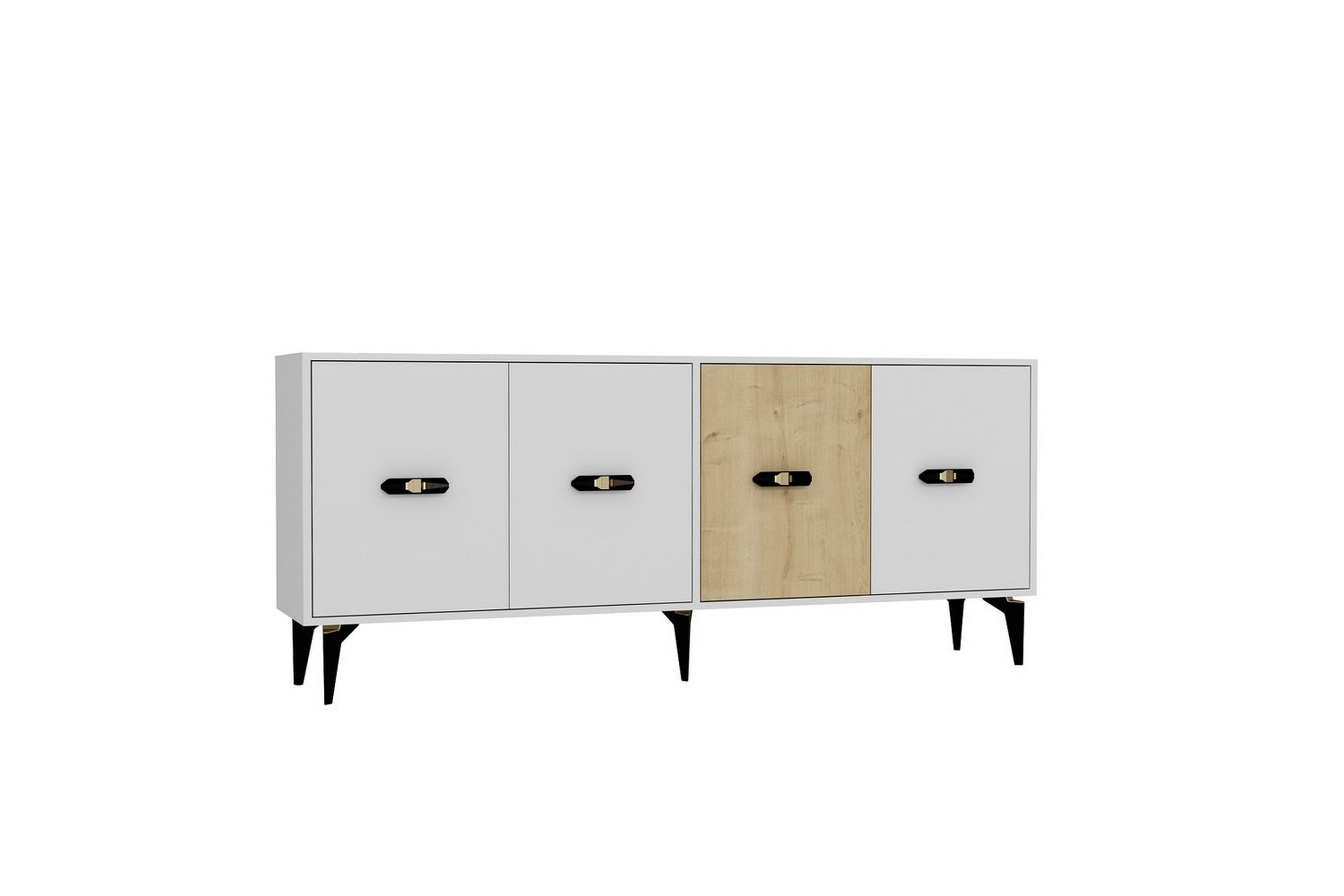 zaven konsollbord 180 cm - vit/ek