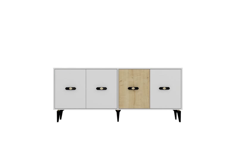 Zaven Konsollbord 180 cm - Vit/Ek - Möbler - Vardagsrum - Soffbord & vardagsrumsbord - Avlastningsbord & konsolbord