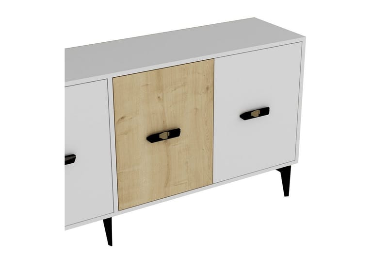 Zaven Konsollbord 180 cm - Vit/Ek - Möbler - Vardagsrum - Soffbord & vardagsrumsbord - Avlastningsbord & konsolbord