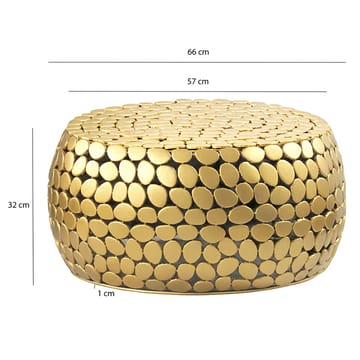 Zavric 66 cm Runt Soffbord i Metall - Guld - Möbler - Vardagsrum - Soffbord & vardagsrumsbord - Soffbord