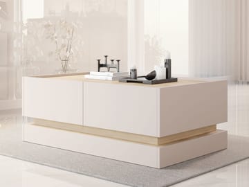 Zelric Soffbord 97 cm - Beige - Möbler - Vardagsrum - Soffbord & vardagsrumsbord - Soffbord