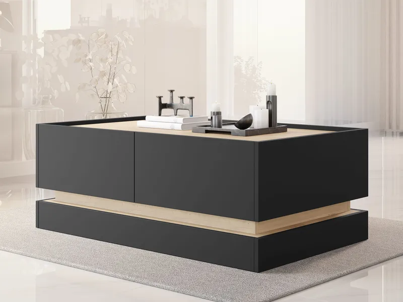 Zelric Soffbord 97 cm - Svart - Möbler - Vardagsrum - Soffbord & vardagsrumsbord - Soffbord