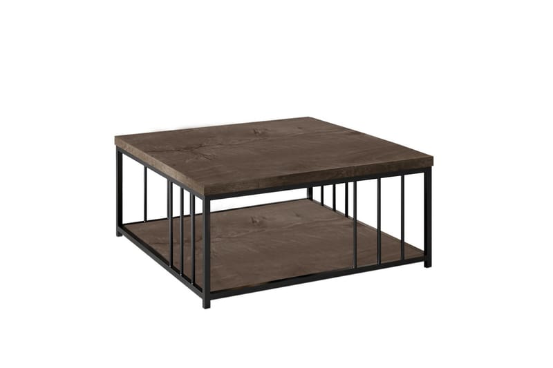 ZENN Soffbord 90x90 cm Brun/Svart - Möbler - Vardagsrum - Soffbord & vardagsrumsbord - Soffbord