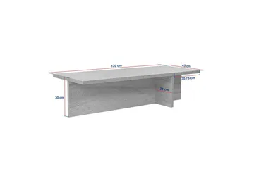Zephral Soffbord 120 cm - Natur - Möbler - Vardagsrum - Soffbord & vardagsrumsbord - Soffbord