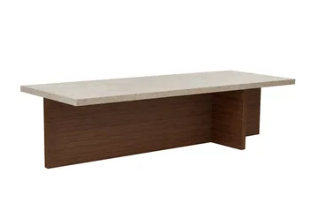 Zephral Soffbord 120x30x45 cm - Travertin, Milano Walnut - Möbler - Vardagsrum - Soffbord & vardagsrumsbord - Soffbord