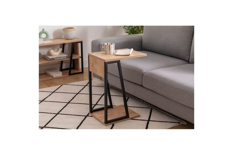 Zeric Sidobord 30 cm - Blå/Svart - Möbler - Vardagsrum - Soffbord & vardagsrumsbord - Brickbord