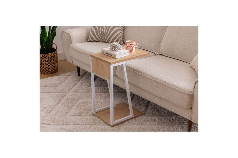 Zeric Sidobord 30 cm - Blå/Vit - Möbler - Vardagsrum - Soffbord & vardagsrumsbord - Brickbord