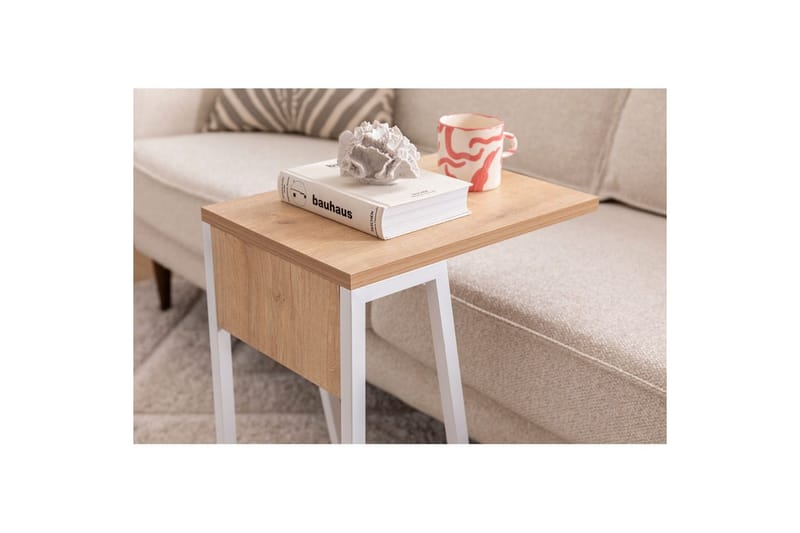 Zeric Sidobord 30 cm - Blå/Vit - Möbler - Vardagsrum - Soffbord & vardagsrumsbord - Brickbord