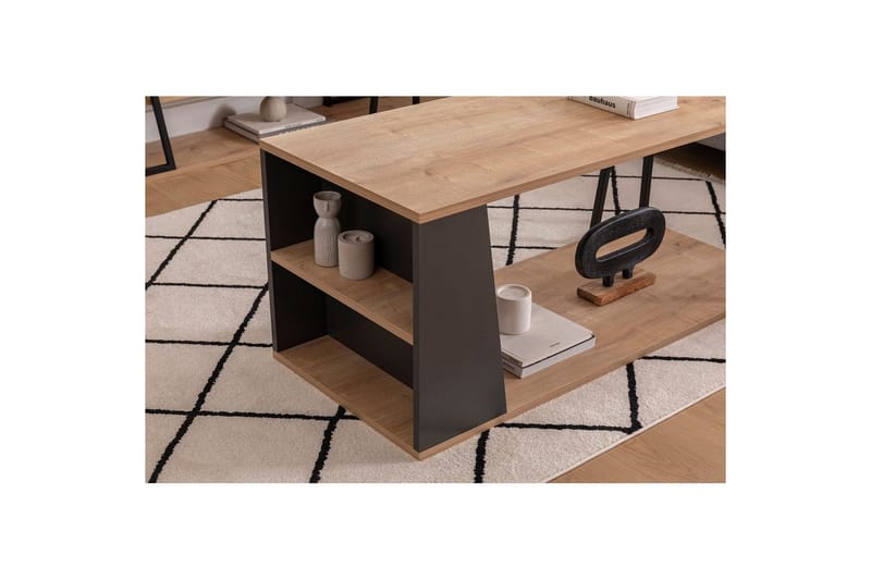 Zeric Soffbord 120 cm - Blå/Svart - Möbler - Vardagsrum - Soffbord & vardagsrumsbord - Soffbord