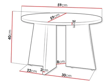 Zeyrin Soffbord 59 cm Rund - Brun - Möbler - Vardagsrum - Soffbord & vardagsrumsbord - Soffbord