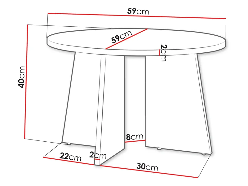 Zeyrin Soffbord 59 cm Rund - Brun - Möbler - Vardagsrum - Soffbord & vardagsrumsbord - Soffbord