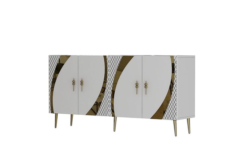 Zoman Konsollbord 150 cm - Guld/Vit - Möbler - Vardagsrum - Soffbord & vardagsrumsbord - Avlastningsbord & konsolbord