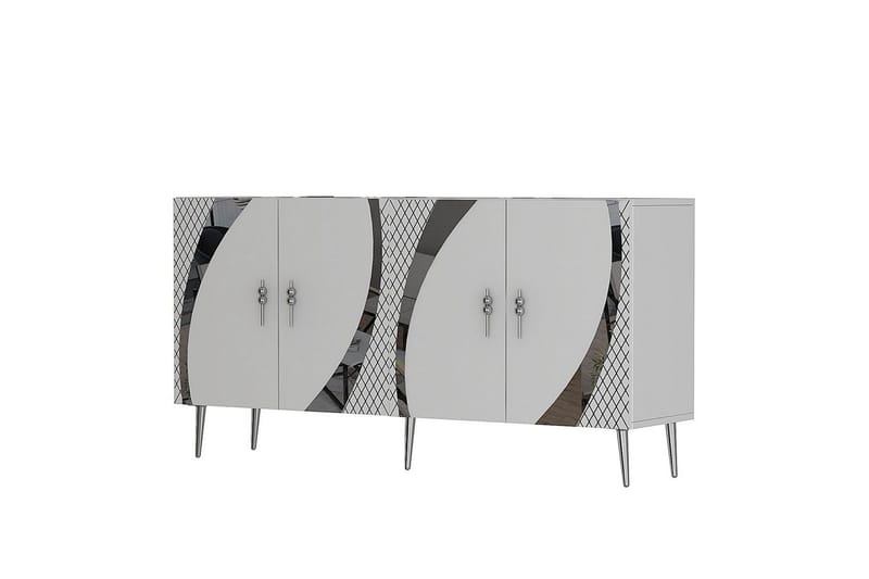 Zoman Konsollbord 150 cm - Vit/Silver - Möbler - Vardagsrum - Soffbord & vardagsrumsbord - Avlastningsbord & konsolbord