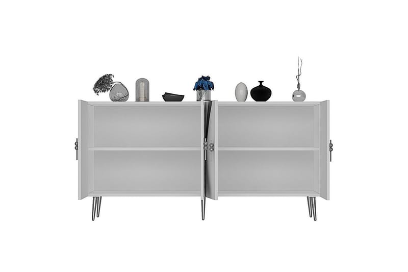 Zoman Konsollbord 150 cm - Vit/Silver - Möbler - Vardagsrum - Soffbord & vardagsrumsbord - Avlastningsbord & konsolbord